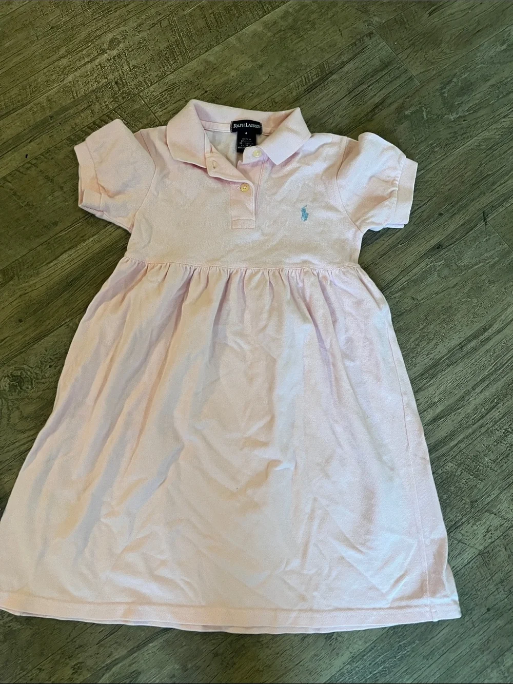 Kids bundle Ralph Lauren Light Pink Polo Dress & Cream Cable-Knit Pleated Dress